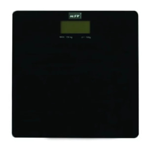 Pèse Personne en Verre Noir 30x30cm MSV