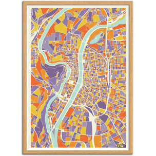 Affiche - Lyon Rainbow map - Muzungu