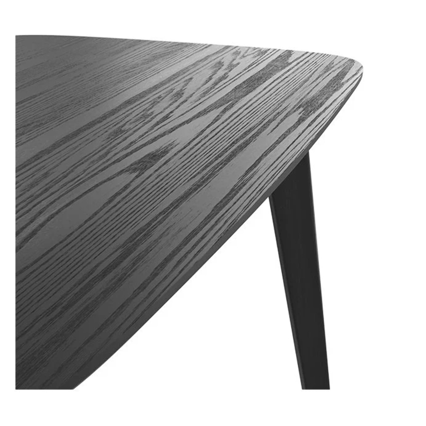Table rectangulaire 4 personnes en bois noir 120 cm - Oman