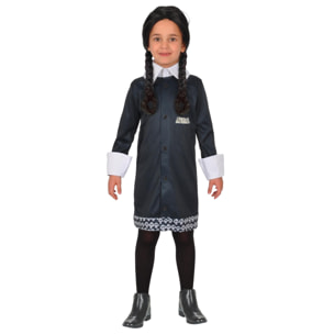 Mercoledã¬ Famiglia Addams Costume Nero Bambina