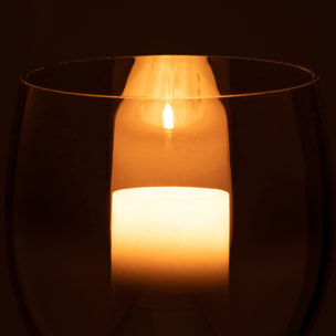 J-Line photophore Rond - verre - gris/argent - medium