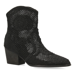 Botines de tacón cubano para mujer, comodos sin cierre, elegantes.