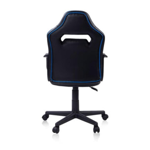 Silla gaming DRW Black Negro - Azul DRW