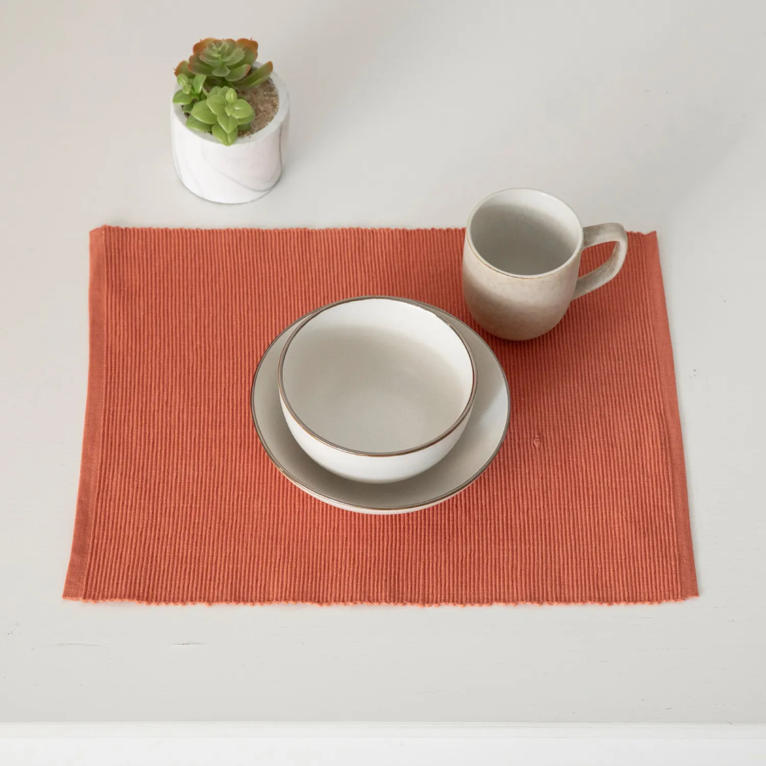Mantel individual algodón liso
