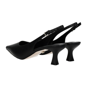 Décolleté sling back Donna Tata Italia Nero
