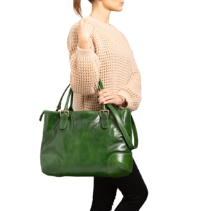 Borsa a tracolla  da donna In Vera pelle Made in Italy 28x43x16 cm