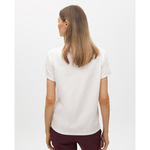 T-shirt a maniche corte con stampa posizionale