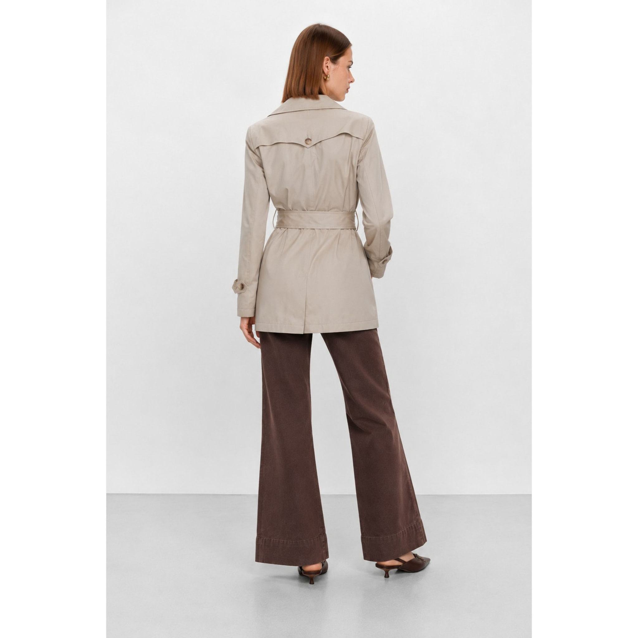 Kocca - Trench da donna doppiopetto in cotone con cintura Donna