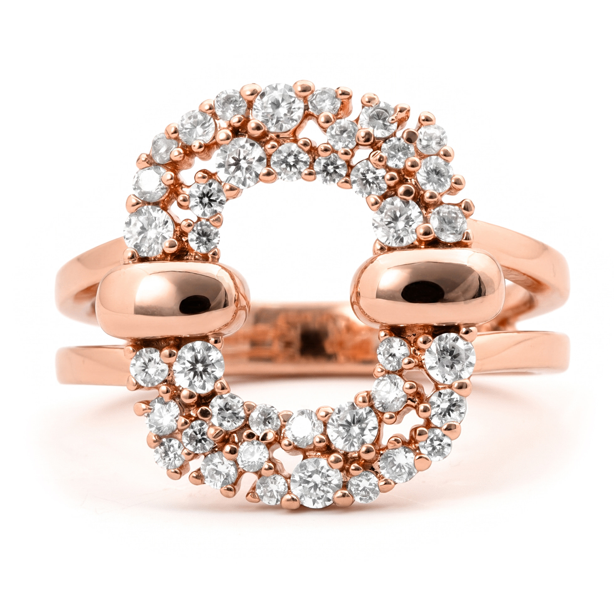 Anillo Polzal acabado oro rosa 18k