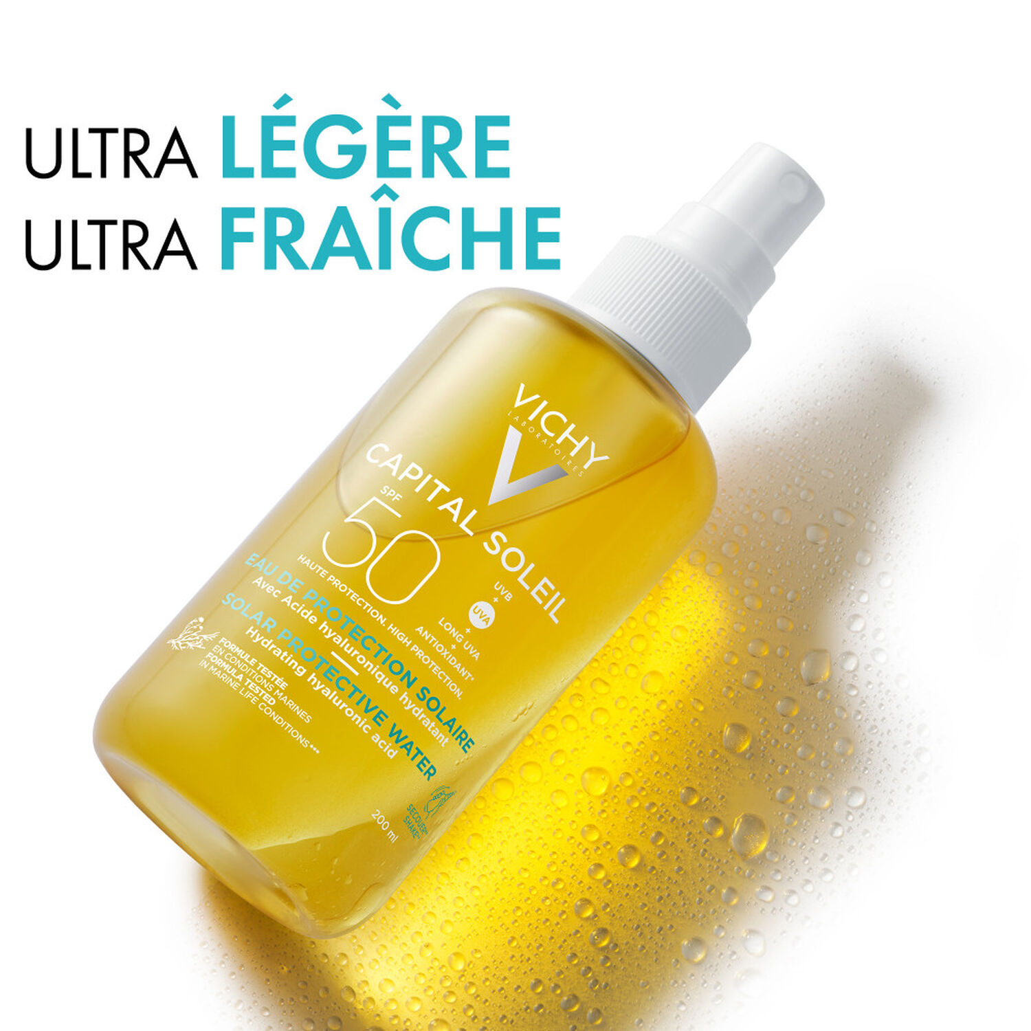 Capital Soleil SPF50 - Eau de Protection Solaire Hydratante 200 ml