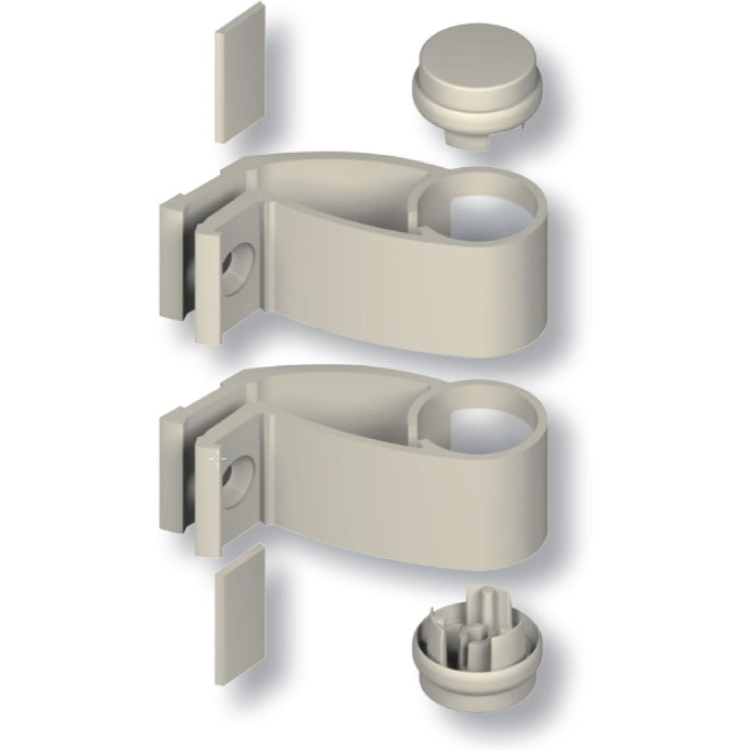 Kit support intermédiaire Diva X LA CROISÉE DS Ø 35 - Alu 9006 B3 - DS7318-007