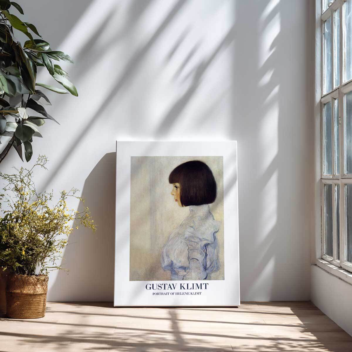 Tableau de Gustav Klimt Portrait d'hélène Toile imprimée