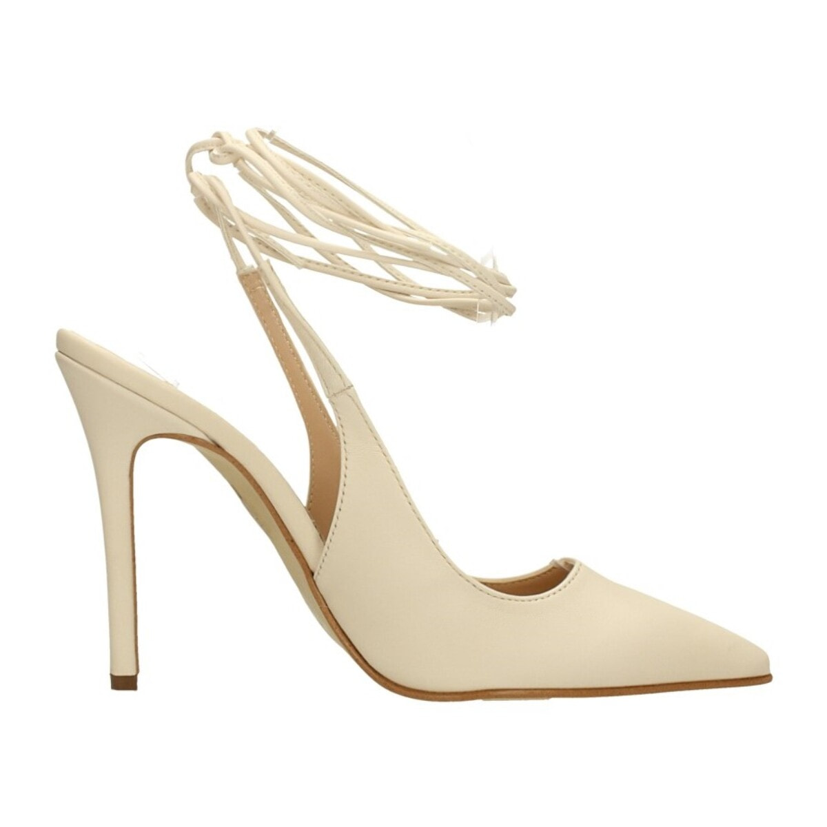 Décolleté sling back Donna Tata Italia Bianco