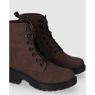 Botines - Marron - Tacón: 4 cm