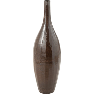 J-Line vase Bouteille Terra - poterie - brillant marron - medium