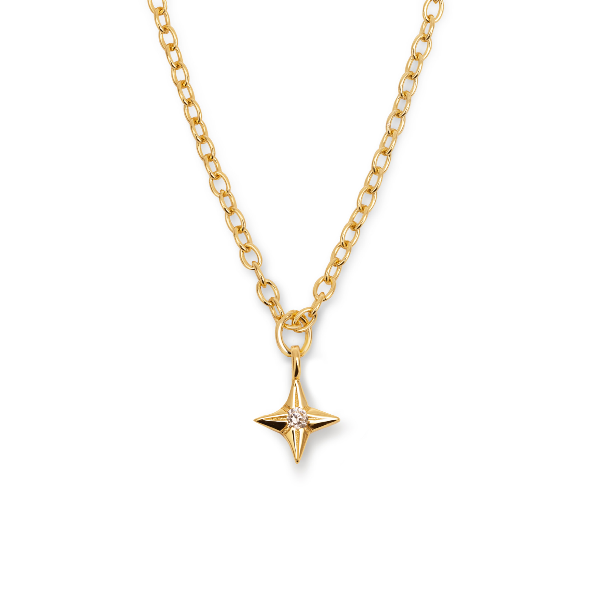 Collana Orion Star Argento Placcato Oro
