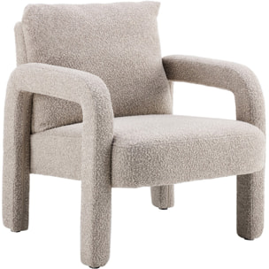 fauteuil en tissu bouclé - NIKO
