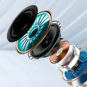 Auriculares supraaurales TWS S8 Bluetooth 5.3. Control táctil. Diseño sin introducir dentro del oído, con gancho para oreja.