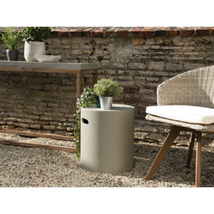 HECTOR - Table d'appoint de jardin ronde 40x40 cm béton