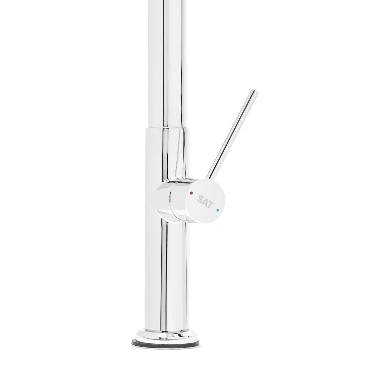 mitigeur monocommande avec douchette extractible et bras pivotant, 2 jets, Chrome (SATBSD288)