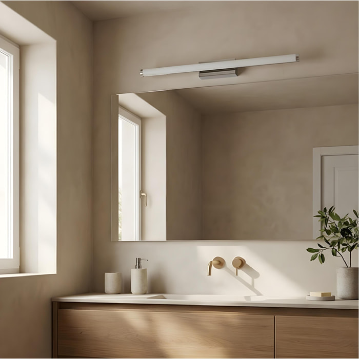 LEDS C4 Baño IP44 Toilet Slim 632mm LED 25 Blanco cálido - 3000K ON-OFF Cromo 1777lm