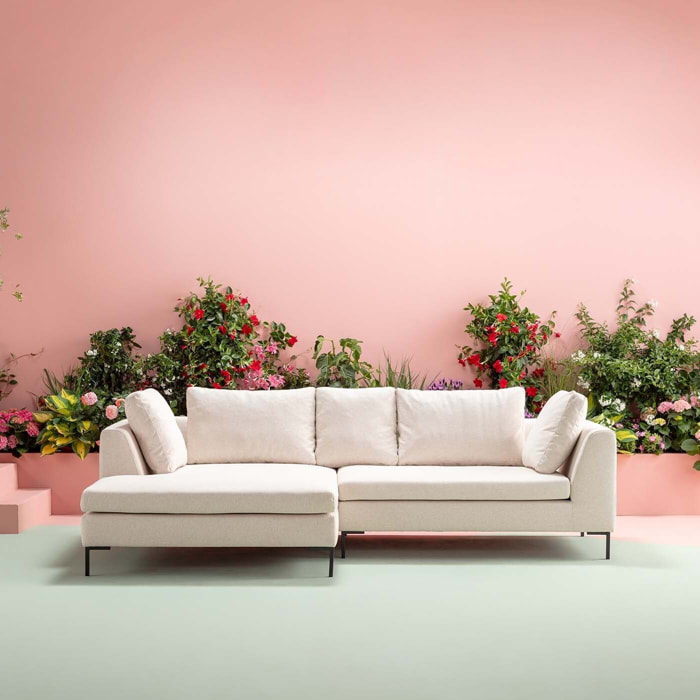 Canapé d'angle Gianna 290cm crème Kare Design