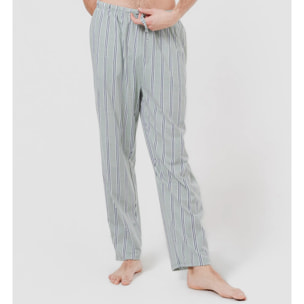 Pigiama lungo in cotone revilla, blu navy