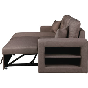 Canapé d'angle convertible/réversible "Axel" - 3 places - Taupe