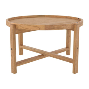 Table basse Kouma D70 cm en bois de teck recyclé