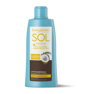SOL Cocco + Activador del bronceado - Leche aftersun - de rápida absorción - con leche de Coco y Lumipod (200 ml) - resalta el bronceado