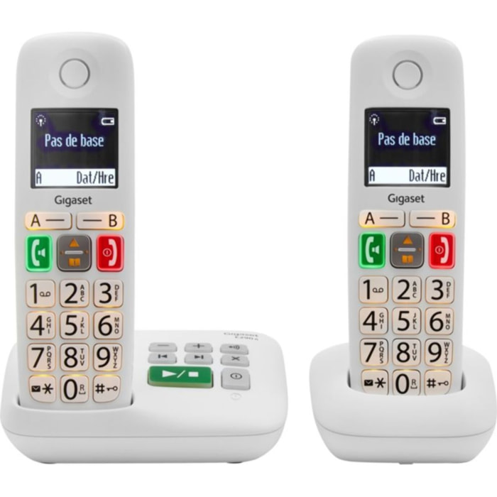 Téléphone sans fil GIGASET E290A Duo Blanc
