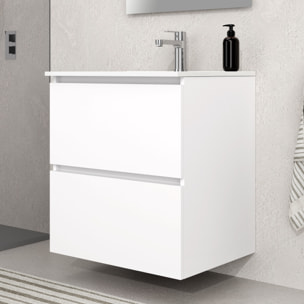 Conjunto mueble de baño SEA Alday, 60cm, Blanco Mate