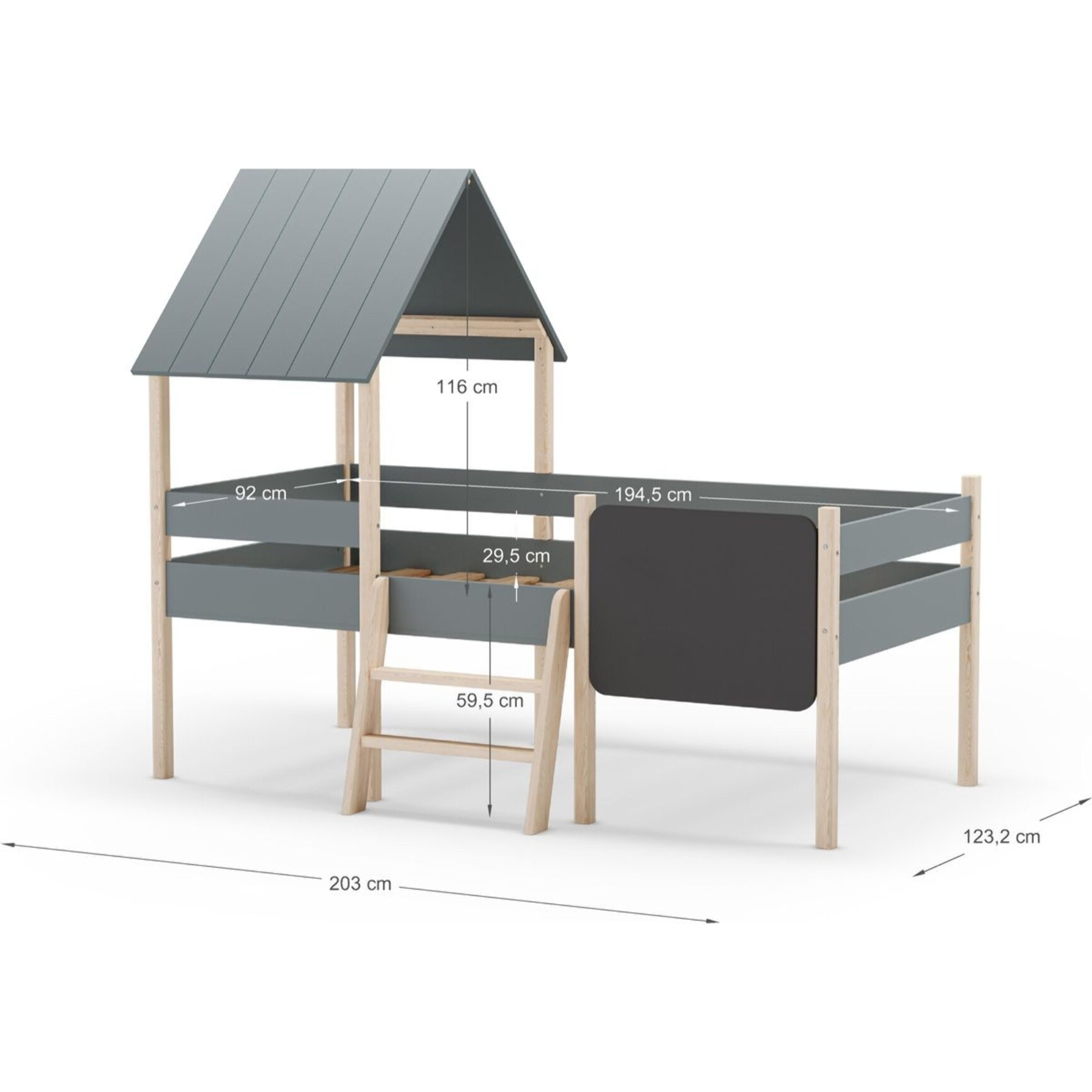 Lit cabane enfant en bois - OREA