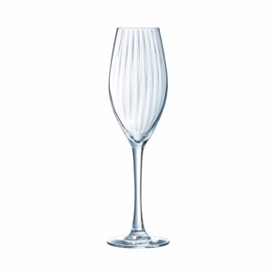 4 flûtes à champagne 20 cl Serena Lines - Luminarc