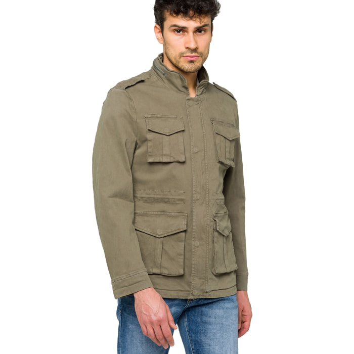 Giacca Hot Buttered Mataran tessuto cotone Khaki