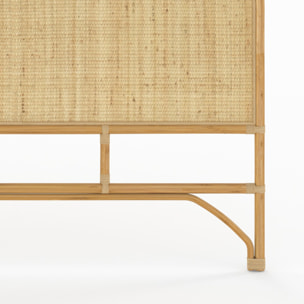 Tête de lit 180 cm en rotin naturel - Grace