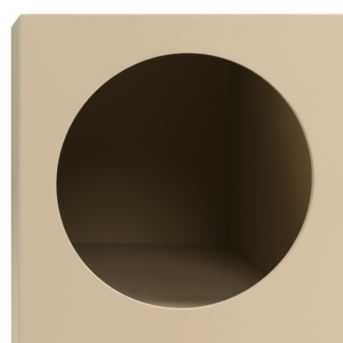 AGATHE - Table de chevet 40x30cm 4 niches en bois peint beige