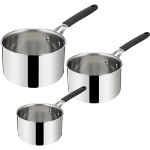 Batterie de cuisine LAGOSTINA 3 casseroles Esperta triply 16/18/20cm