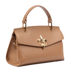 Balestrino borsa tote donna, in pelle autentica Dollaro.