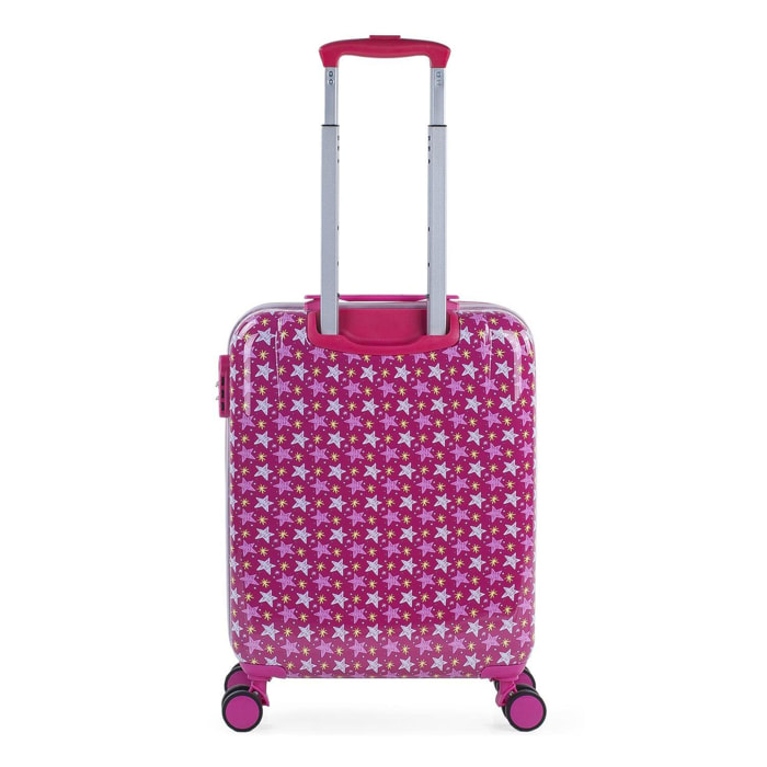 Trolley Cabina Skpat Shine Like A Star Fucsia