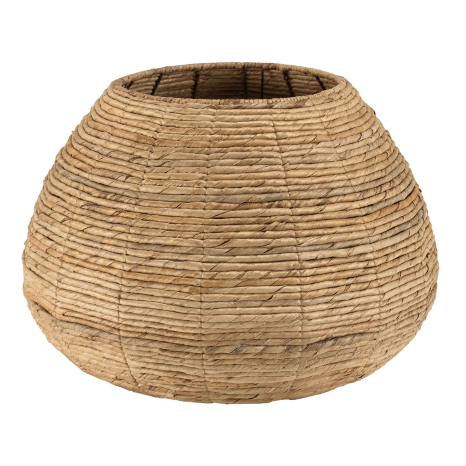 SIXTINE - Cache pot petit modèle en tissage d'abaca naturel