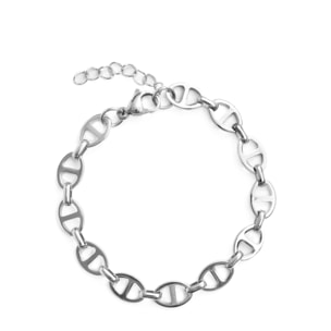 Pulsera Kisa acabado rodio