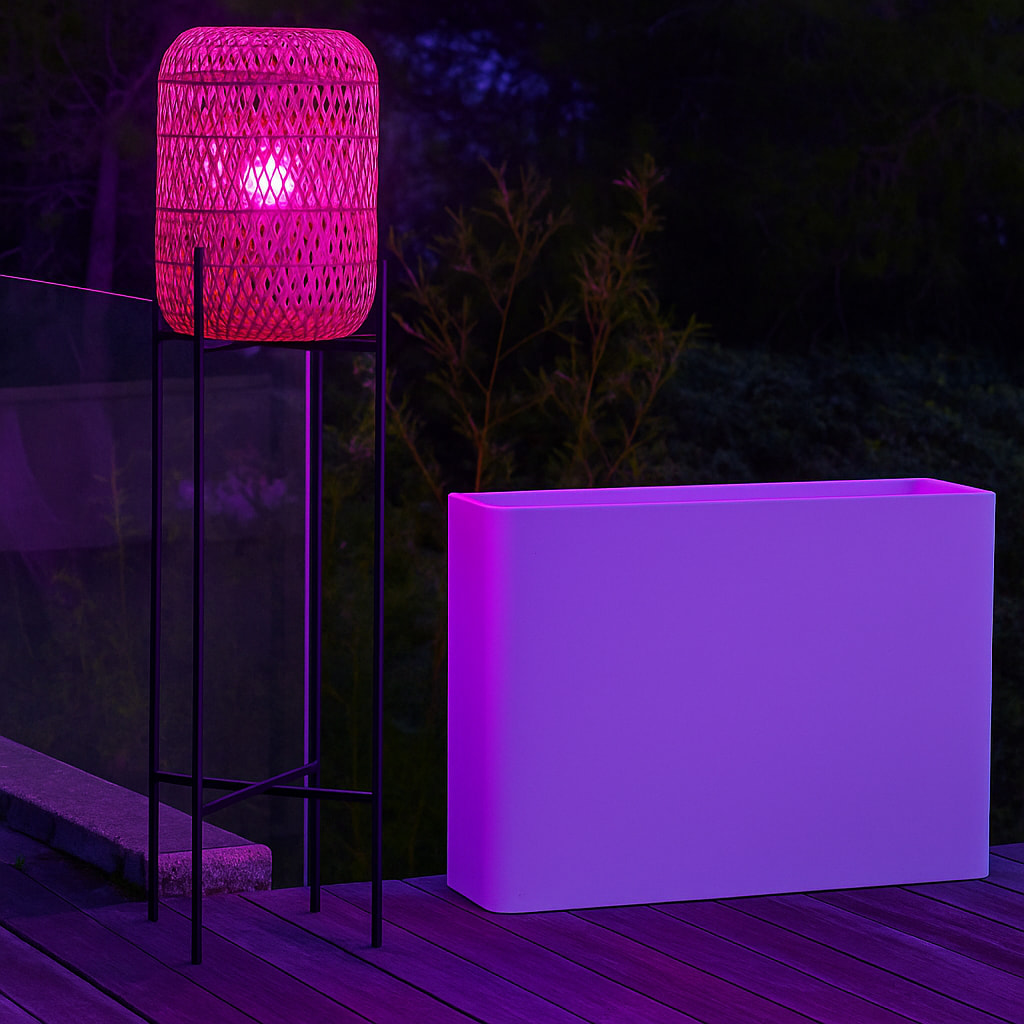 Lampadaire extérieur sans fil STANLEY H150cm