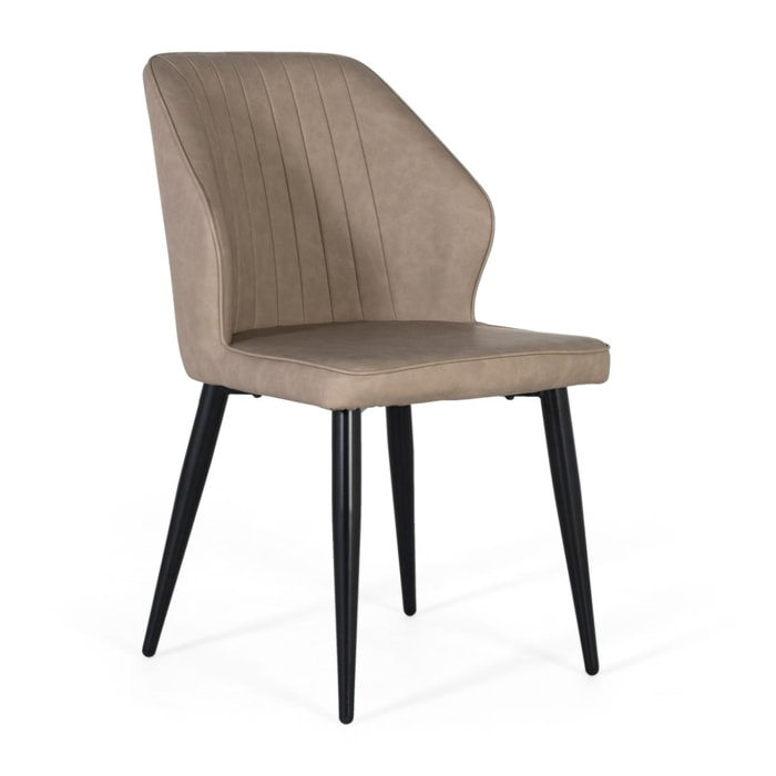 Silla de Tapizado Pu 48 Cm Estilo Contemporáneo