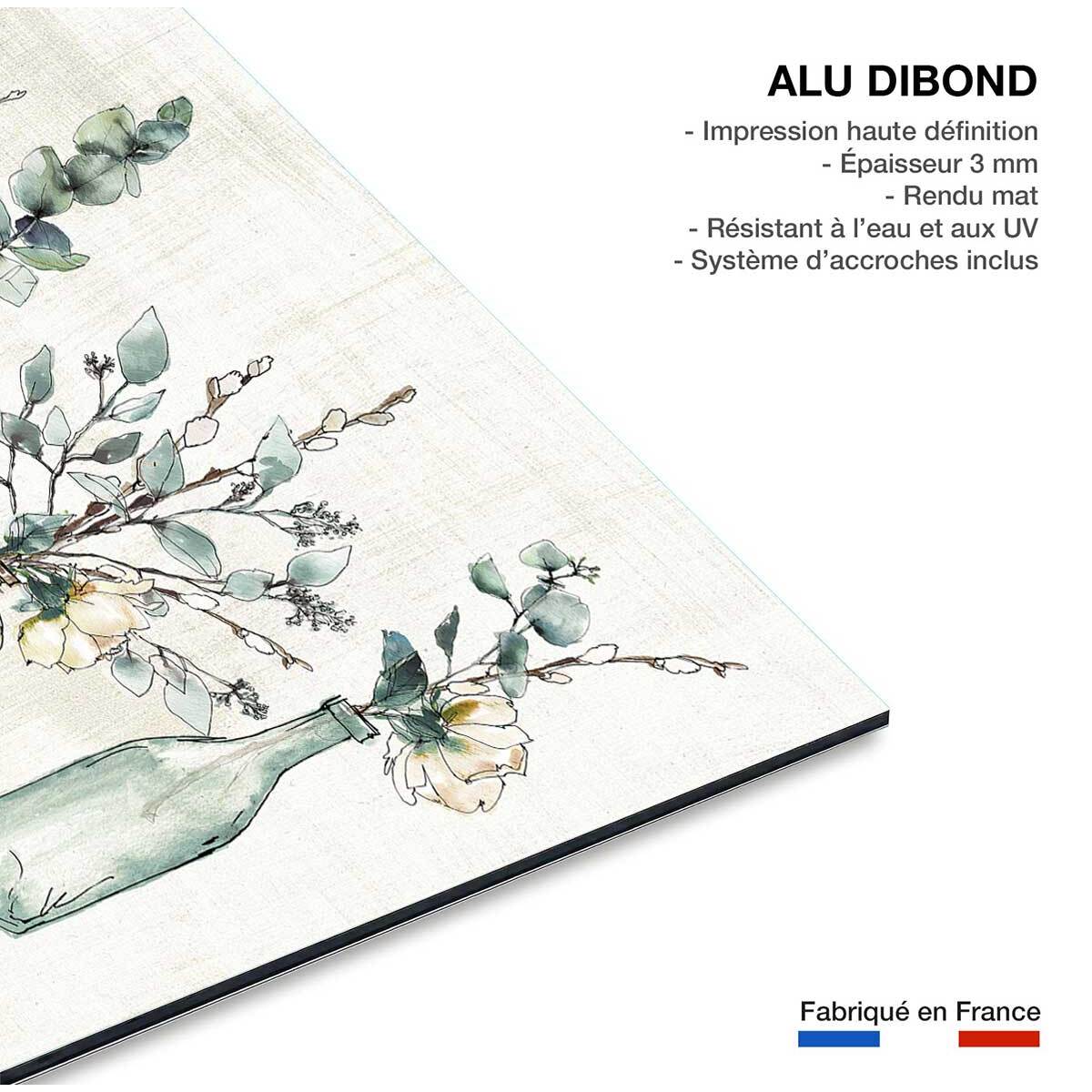 Tableau fleurs Boutures d'été Tableau alu Dibond