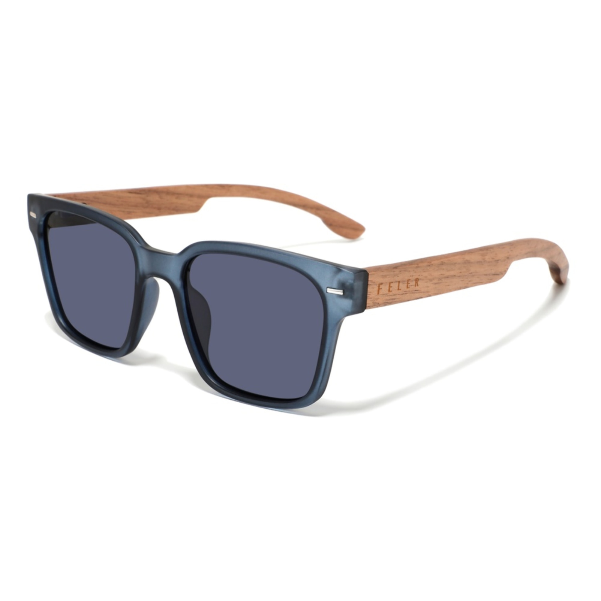 Gafas de Sol Feler 1601P-4 Polarizadas de Madera Unisex 52 mm