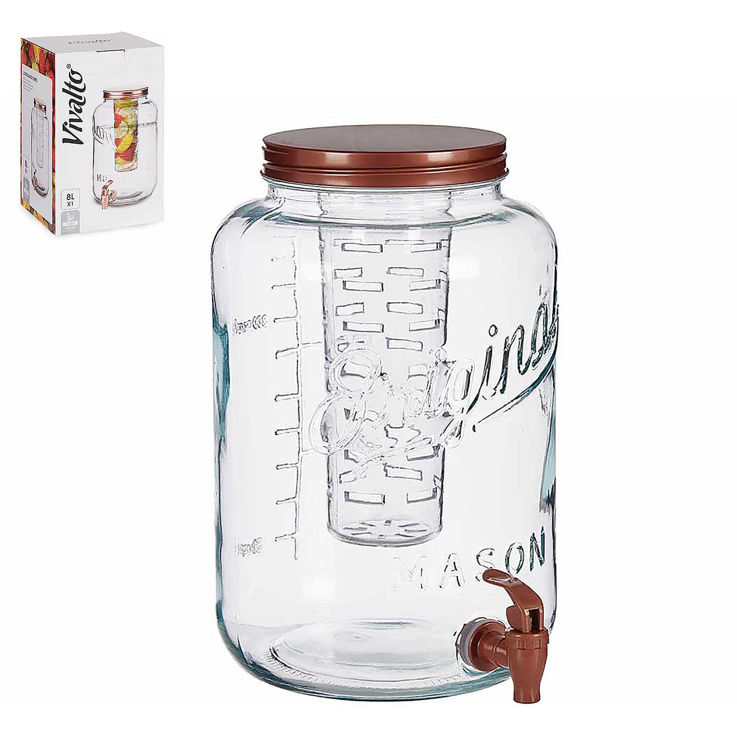 Caraffa con refrigeratore 8000 ml.