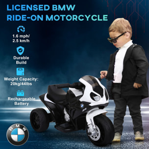 Moto électrique pour enfants 3 roues 6 V 2,5 Km/h effets lumineux et sonores noir BMW S1000 RR