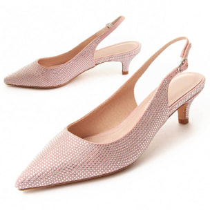 Zapatos De Tacón - Rosa - Altura: 4 cm
