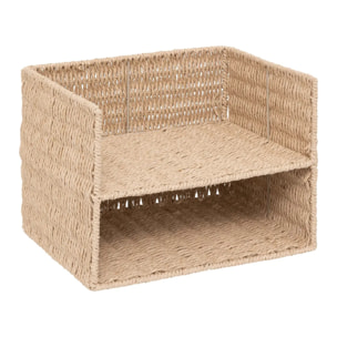 Rack à document "Kord" double en papier tressé